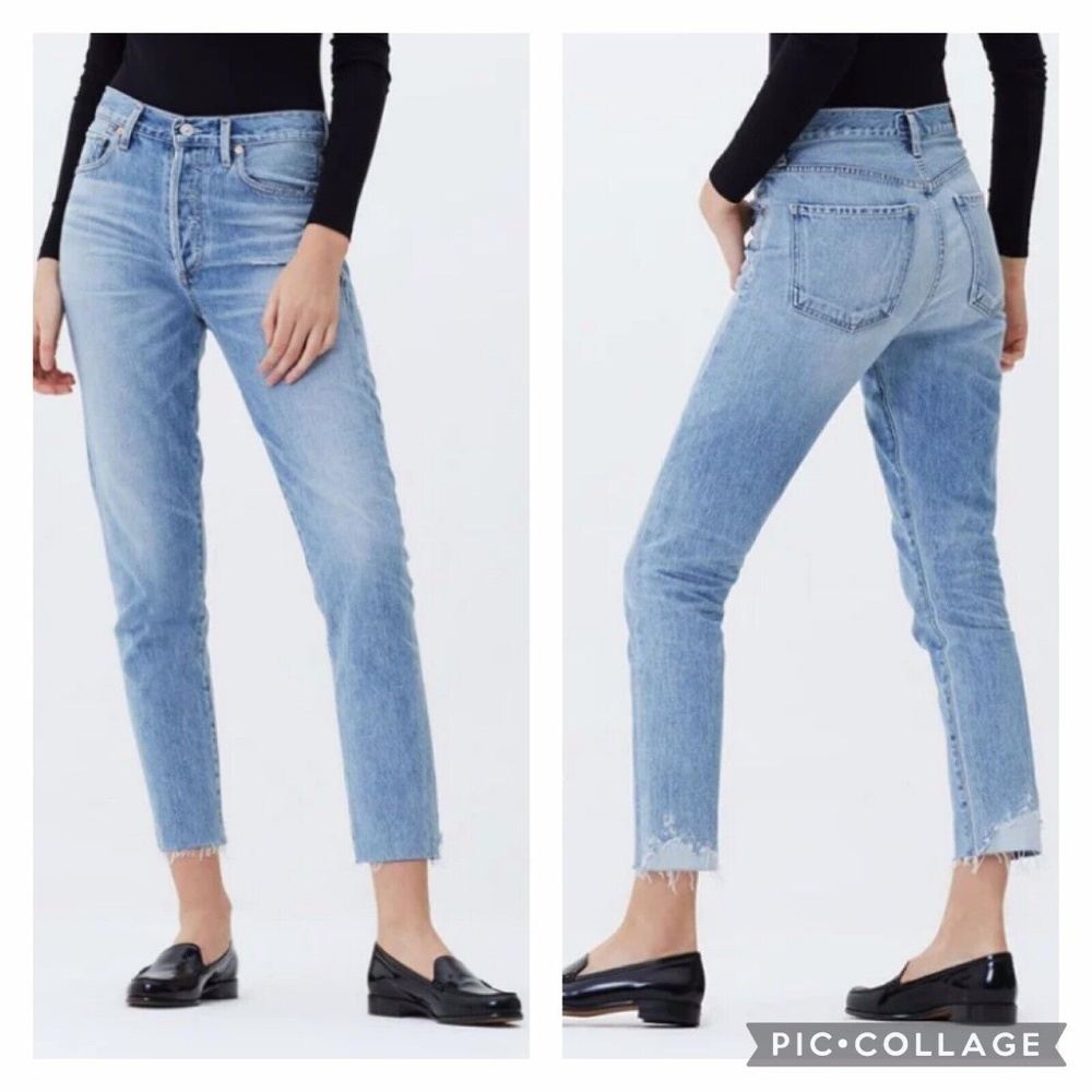 Citizens of Humanity Liya High Rise Classic Fit Jeans, Coastal